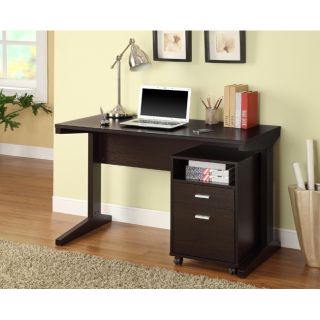 piece Set Laptop Writing Desk with File Cabinet