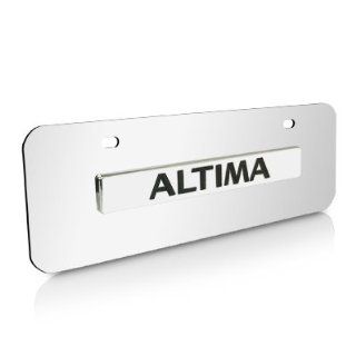 Nissan Altima Half size Chrome Steel License Plate : 