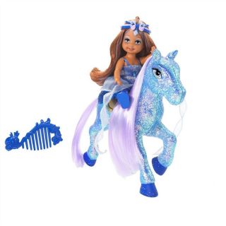 Barbie assortiment shelly et son poney bleu, rose   Achat / Vente