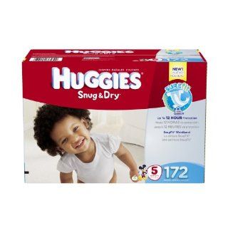 Diapers, Size 5, Economy Plus Pack, 172 Count