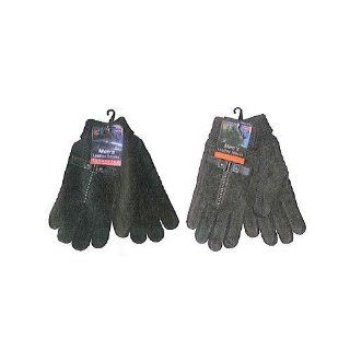 Mens Suede Leather Gloves With Knit Wrist (12 Pack