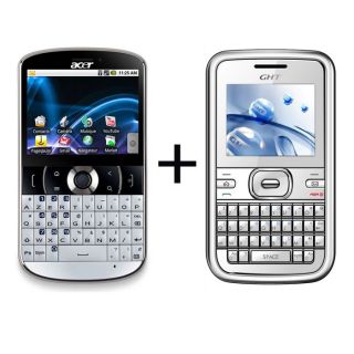 ACER BeTouch E130 Blanc + GHT Mobile PIANO Blanc   Achat / Vente PACK