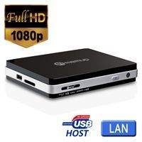 Lecteur multimédia Full HD 1080p   Port USB Host pour connecter un