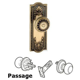 Passage knob   parthenon plate with parthenon door knob in vintage bra