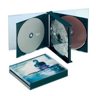 402.02   2 boîtes de CD pour 4 CD avec des plateaux noirs, BECO 402