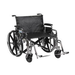 Drive Medical Sentra Extra Heavy duty Wheelchair with Various Arm