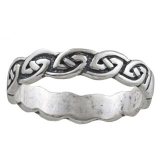 Silvermoon Sterling Silver Celtic Design Band Today $18.49 4.6 (11