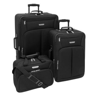 American Trunk & Case Jackson Black 3 piece Luggage Set Today $79.99
