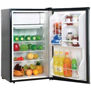 Magic Chef MCBR360S 3.6 Cubic Feet Refrigerator, Stainless
