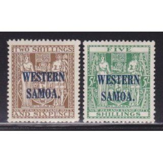 Western Samoa 175 176 VF OG MH cv $ 30  see pic