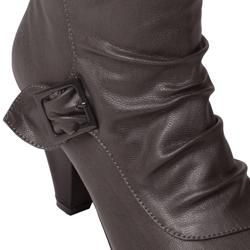 Journee Collection Womens Bamboo Venus 90D Buckle Boots