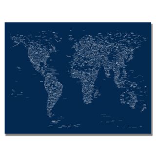 Michael Tompsett Font World Map Canvas Art Today: $52.99   $109.99