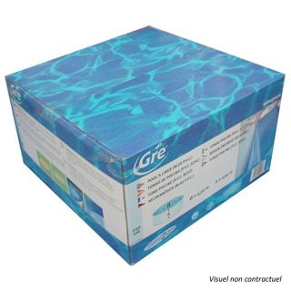 Liner 640x120 de couleur bleue 40/100 + rail daccroche   Pour piscine