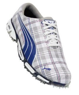 Cell Fusion Ice LIMITED EDITION Plaid Golf Shoes White Blue Shoes