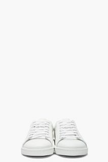 Saint Laurent White Leather Low top Sneakers for men