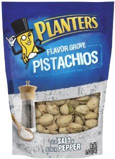 Planters Flavor Grove Pistachios Sea Salt and Black Pepper, 4.75 Ounce