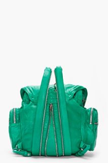 Alexander Wang Vine Green Washed Lambskin Marti Backpack for women