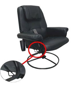 Leisure Vibrating Massage Chair with Ottoman