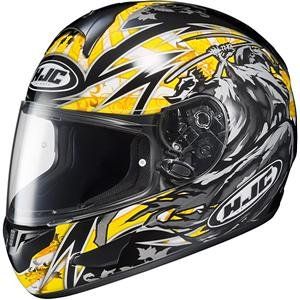 HJC CL 16 Slayer Helmet   X Large/Black/Yellow/Silver  