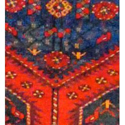 Persian Hand knotted Red/ Orange Tribal Hamadan Wool Rug (39 x 123