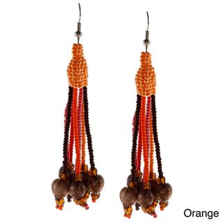 Woven Dangly Seed Bead Earrings (South Africa)