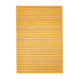 Asian Hand woven Yellow/ White Bamboo Rug (2 x 3) Today $28.99