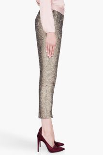 By Malene Birger Gold Cropped Cortensa Trousers for women