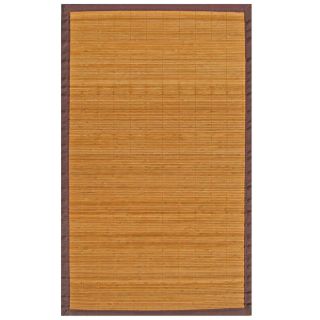 Natural Bamboo Rug with Brown Border (5 x 8) Today $104.99 Sale $