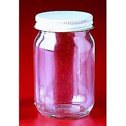 Flint Glass, 188mL Wide Mouth Jar with Lid Kitchen