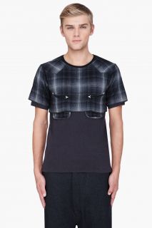 Sasquatchfabrix Black Teds Layered Cutsewn T shirt for men
