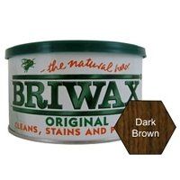 Briwax Central Br 1 db Paste Wax 1lb   Dark Brown  