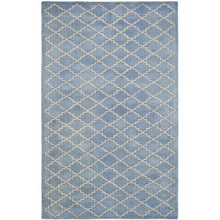 Moroccan Blue Grey Wool Rug (4 x 6) Today $125.99