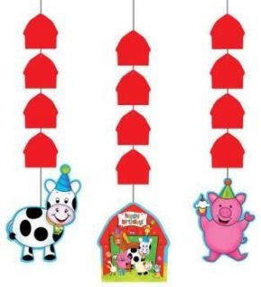 Barn Yard Bash Hanging 36 Inch Cut Outs 3 Per Pack Toys