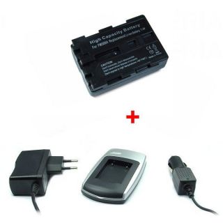 Chargeur + Batterie pour Sony NP FM500H   Pour Sony DSLR A200, A300