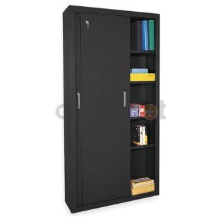 Atlantic Metal BA4S361872 09 Storage Cabinet, 5 Shelf, 18In D, Blk