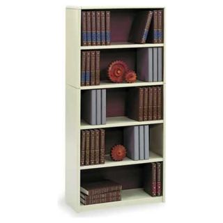 Safco 7173 Bookcase, Steel, 5 Shelves, Black
