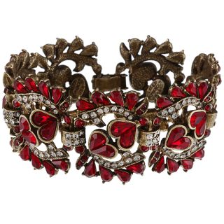 Sweet Romance Vintage Garnet Red Crystal Bracelet Today: $109.99 5.0