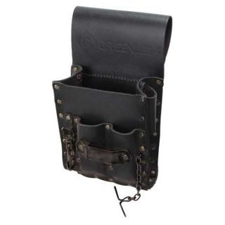 Greenlee 0258 13 Tool Pouch, Leather, 5 Pocket