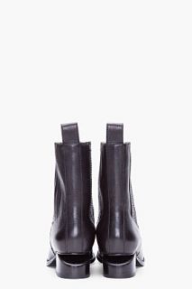 Alexander Wang Black Leather Anouck Chelsea Boots for women