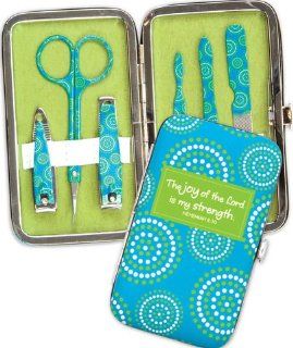 Brownlow Gifts Manicure Nail Gift Set Turquoise Green