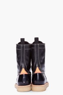 Paul Smith  Black Combo Leather Kanahwa Boots for men