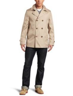Calvin Klein Mens Double Breasted Coat: Clothing