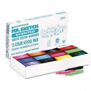 2016   Scented Watercolor Markers, 12 Colors, 192/set: Office Products