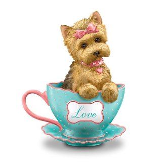 Yorkie Teacup Figurine: A Cup Of Love by The Hamilton