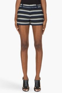Marc By Marc Jacobs Grey Sumner Stripe Shorts for women