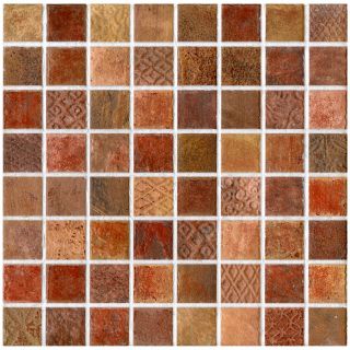 SomerTile 7.75x7.75 inch Montage Valise 1 Decor Ceramic Wall Tiles