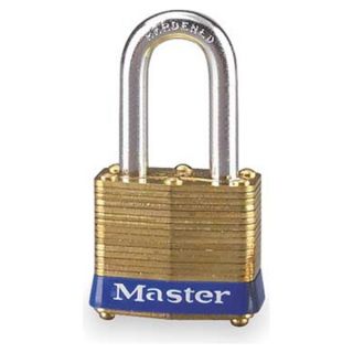 Master Lock 4LH Non Rekeyable Padlock, Brass, KD