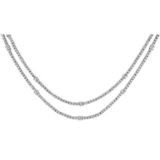 14k Gold 5ct TDW Diamond Double Strand Necklace (H I J, I1 2