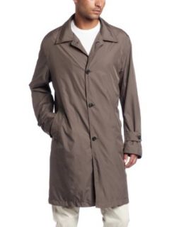Faconnable Mens Packable Travel Trench Coat Clothing