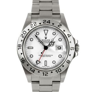 Pre owned Rolex Mens Explorer II Stainless Steel Watch